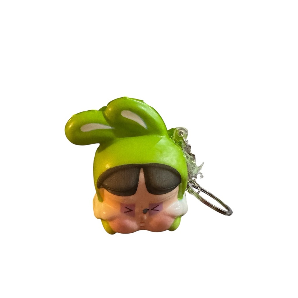 Cray baby antistress Green Bunny Keychain